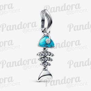 Pandora Turquoise-coloured Fishbone Dangle Charm